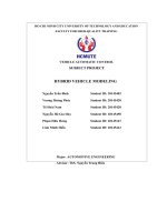 vehicle automatic control subject project hybrid vehicle modeling