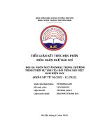 ngôn ngữ ầm nhạc trong chương trình thời sự 18h của đài tiêếng nói việt nam hiện nay