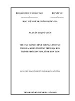 thủ tục hành chính trong lĩnh vực thi đua khen thưởng trên địa bàn thành phố kon tum tỉnh kon tum