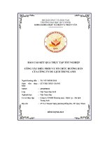 báo cáo kết quả thực tập tốt nghiệp công tác điều phối và tổ chức hướng dẫn của công ty du lịch trung anh