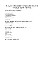 hoạch định chiến lược kinh doanh của tập đoàn viettel