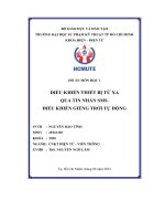 đồ án môn học 1 điều khiển thiết bị từ xa qua tin nhắn sms điều khiển giếng trời tự động