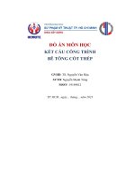 đồ án môn học kết cấu công trình bê tông cốt thép