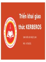 slide tiểu luận triển khai giao thức kerberos triển khai hệ thống xác thực kerberos