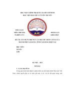 đề tài xây dựng đội ngũ cán bộ chủ chốt cấp xã của thành phố cao bằng tỉnh cao bằng hiện nay