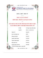 tiểu luận cuối kỳ xây dựng nhà nước pháp quyền xhcn việt nam trong bối cảnh hội nhập quốc tế