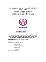 đề tài quy luật thống nhất và đấu tranh giữa các mặt đối lập và việc vận dụng quy luật này trong hoạt động thực tiễn