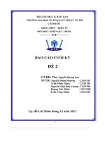 báo cáo cuối kỳ