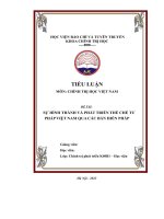 sự hình thành và phát triển thể chế tư pháp việt nam qua các bản hiến pháp 1