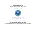 môn học hợp đồng dân sự và trách nhiệm bồi thường thiệt hại ngoài hợp đồng bài tập tháng thứ bảy bồi thường thiệt hại ngoài hợp đồng