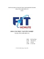 báo cáo thực tập tốt nghệp ngành công nghệ thông tin