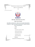 tiểu luận cuối kỳ quan điểm của triết học mác lênin về vai trò của quần chúng nhân dân trong lịch sử ý nghĩa của tư tưởng lấy dân làm gốc trong quá trình phát triển ở việt nam hiện nay