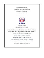 nguyên lý về mối liên hệ phổ biến và sự vận dụng quan điểm toàn diện vào việc giáo dục đạo đức của sinh viên việt nam hiện nay