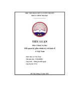 tiểu luận mối quan hệ giữa chính trị với kinh tế ở việt nam