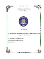 thảo luận đề tài thực tiễn vận dụng các phương pháp quản lý trong qlnn đối với lĩnh vực thương mại ở việt nam hiện nay