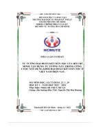 tư tưởng đại đoàn kết dân tộc của hố chí minh vận dụng tư tưởng này trong công cuộc xây dựng khối đại đoàn kết dân tộc ở việt nam hiện nay