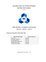 tiểu luận môi trường lao động lành mạnh phân tích các yếu tố đặc trưng của lao động lành mạnh cụ thể trong vấn đề học tập