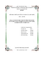 vận dụng học thuyết hình thái kinh tế xã hội vào sự nghiệp xây dựng chủ nghĩa xã hội ở nước ta hiện nay