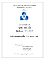 báo cáo đề tài vật lí bán dẫn đề tài đèn led