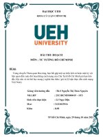 trong chuyến tham quan bảo tàng bạn bắt gặp một sự kiện lịch sử hoặc một kỷ vật liên quan đến cuộc đời hoạt động cách mạng của chủ tịch hồ chí minh mà bạn tâm đắc