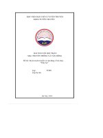 bài thi cuối học phần truyền thông và vận dộng đề tài dự án tuyên truyền và vận động về ăn chay tâm an