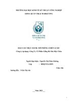 báo cáo thực hành mô phỏng chiến lược công ty áp dụng công ty cổ phần giống bò sữa mộc châu