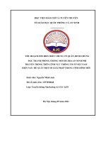 đấu tranh phòng chống mối đe dọaan ninh phi truyền thống trên lĩnh vực thông tin ở việt nam hiện nay đề xuất một số giải pháp trong tình hình mới