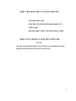 tìm hiểu quá trình hình thành và thay đổi của các quy định đối với hoạt động báo chí từ khi báo chí việt nam ra đời tới nay
