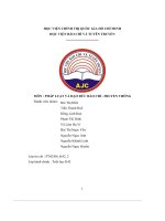 pháp luật và đạo đức báo chí truyền thông nhìn nhận thể chế chính trị tác động tới báo chí quản lý nhà nước với báo chí