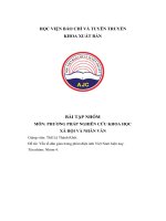 bài tập nhóm yếu tố dân gian trong phim điện ảnh việt nam hiện nay