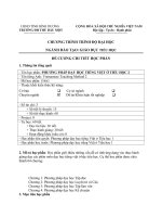 PHƯƠNG PHÁP DẠY HỌC TIẾNG VIỆT Ở TIỂU HỌC