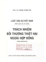 Sách chuyên khảo: Luật Dân sự Việt Nam (Bình giảng và áp dụng) - Trách nhiệm bồi thường thiệt hại ngoài hợp đồng - Phùng Trung Tập (Phần 1)
