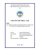 Chuyên đề thực tập: Đẩy mạnh xuất khẩu sản phẩm đá ốp lát nhân tạo của Công ty Cổ Phần QUARTZ Việt Nam