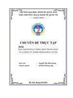 Chuyên đề thực tập: Đẩy mạnh hoạt động bán thang máy của Công ty TNHH Thang máy Atvin