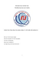 PHÂN TÍCH TÌNH HÌNH TÀI CHÍNH CÔNG TY CỔ PHẦN TẬP ĐOÀN PC1