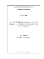 luận án tiến sĩ kết hợp tín hiệu eeg camera và vật mốc để định vị điều khiển xe lăn điện đến đích dựa vào bản đồ