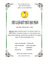 BIỆN CHỨNG GIỮA CƠ SỞ HẠ TẦNG VÀ KIẾN TRÚC THƯỢNG TẦNG VÀ VẬN DỤNG VÀO PHÂN TÍCH MỐI QUAN HỆ GIỮA KINH TẾ VÀ KHOA HỌC Ở VIỆT NAM HIỆN NAY