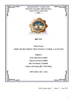 đồ án tính toán thiết kế hệ thống treo toyota corola altis 2012