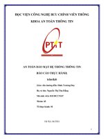 an toàn bảo mật hệ thống thông tin báo cáo thực hành telnetlab