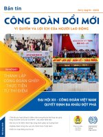 TIN NỔI BẬT THÀNH LẬP CÔNG ĐOÀN GHÉP - THỰC TIỄN TỪ THÍ ĐIỂM