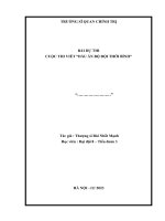 bài dự thi cuộc thi viết dấu ấn bộ đội thời bình