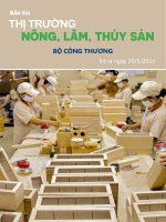 BẢN TIN THỊ TRƯỜNG NÔNG, LÂM, THỦY SẢN