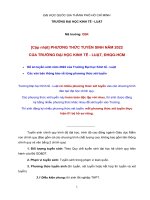 PHƯƠNG THỨC TUYỂN SINH NĂM 2022 CỦA TRƯỜNG ĐẠI HỌC KINH TẾ - LUẬT, ĐHQG-HCM