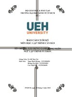 đề tài xây dựng game bằng ngôn ngữ lập trình python