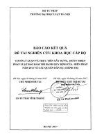 Đề tài nghiên cứu khoa học cấp Bộ: Cơ sở lý luận và thực tiễn xây dựng, hoàn thiện pháp luật bảo đảm thi hành quy định của Hiến pháp năm 2013 về các quyền dân sự, chính trị