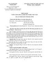 BẢN ÁN SỐ: 022019HNGĐ-PT VV LY HÔN, TRANH CHẤP NUÔI CON CHUNG, PHÂN CHIA TÀI SẢN VÀ NGHĨA VỤ TRẢ NỢ KHI LY HÔN