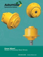 POWER WHEELMODEL 9 PLANETARY GEAR DRIVES MODEL 9 FEATURES  A2 SERIES INTEGRAL BRAKE INFORMATION