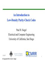 AN INTRODUCTION TO LOW-DENSITY PARITY-CHECK CODES ĐIỂM CAO