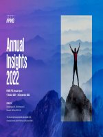 KPMG PS ANNUAL REPORT 2022: LET INSIGHTS CHALLENGE YOUR PERSPECTIVE