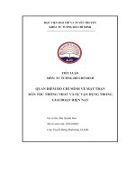 quan điểm hồ chí minh về mặt trận dân tộc thống nhất và sự vận dụng trong giai đoạn hiện nay